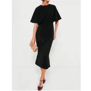 POMANDER PLACE Black Cape Leah Dress